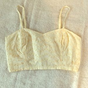 Eyelet crop top